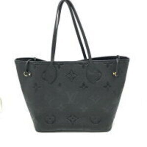 Louis Vuitton Empreinte Bag Neverfull Black Leather Tote